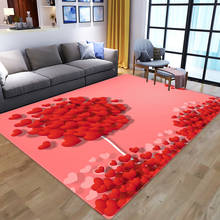 3D love heart  Anti-Skid Area Floor Mat  Rug Non-slip Mat Dining Room Living Room Soft Child Bedroom Mat Carpet Home Decor 2024 - buy cheap