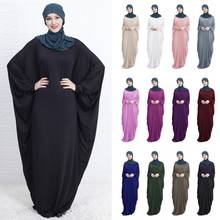 Oriente médio eid vestido feminino solto batwing kaftan abaya jilbab saudita turco islâmico dubai ramadan vestido árabe vestes de oração islâmica 2024 - compre barato