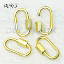 10pcs Oval clasp bolt clasp jewelry accessories Matte golden pendants for jewelry making  most popular jewels  50246 2024 - buy cheap