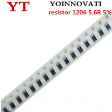 100pcs/SMD 1206 SMD резистор 1206 5.6R 5% 2024 - купить недорого