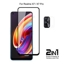 For Realme X7 Pro / X7 Camera Lens Protecting Film & Full Coverage Protective Tempered Glass Phone Screen Protector 2024 - buy cheap