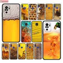 Honey Bee Yellow Honeycomb Silicone Cover For Xiaomi Redmi Note 10 10S 9 9S Pro Max 9T 8T 8 7 6 5 Pro 5A Phone Case 2024 - buy cheap