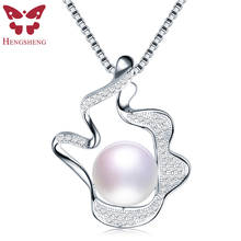 HENGSHENG Exquisite Design AAAA Genuine Freshwater Pearl Pendant 925 Sterling Silver Pendant Necklace Fine Jewelry Female 2024 - buy cheap