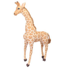 Dorimytrader 55 '' / 140 centímetros Grande Stuffed Plush Macio gigante Emulational animal Giraffe Toy, grande presente, Frete Grátis DY60659 2024 - compre barato