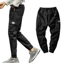 New Jogging Pants Men Sport Sweatpants Casual Wear-resistant Large Size Ankle-tied Drawstring Cotton Pants Trousers Plus Size 2024 - buy cheap