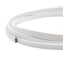 Aaazee 1 Yard 5mmx2mm White Coated Cow Hide Real Leather Strip, 5mm Wide Genuine Cord GF5M104 2024 - buy cheap