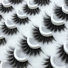 16 Pairs Eyelashs Natural long 3D Faux Mink Eyelashes Thick HandMade Full Strip Lashes Volume Soft Mink Lashes False Eyelashe 2024 - buy cheap