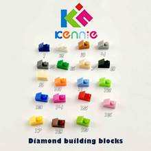 16200pcs/lot Kennie mini NO.92946 Bulk color Parts bulk ROOF TILE 1X2 45  W 1/3 PLATE Diamond building blocks Parts DIY toys 2024 - buy cheap