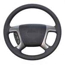 Car Steering Wheel Cover Soft Black Genuine Leather For Chevrolet Captiva 2007-2014 Silverado GMC Sierra 07-13 Daewoo Winstorm 2024 - buy cheap