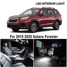 Luz LED de techo para puerta de techo, Kit de paquete Interior para lámpara de matrícula Subaru Forester, 8 piezas, blanco, libre de errores, 2019 2020 2024 - compra barato