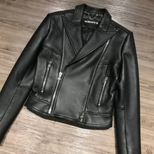 ladies real leather jacket women genuine leather jacket natural sheepskin thick and soft 2024 - buy cheap