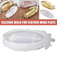 Angel Wing Tray Silicone Mould Epoxy Resin Casting Molds Large Feather Dishes Plate Mold Making Tools DIY Craft Home Decor 2024 - buy cheap