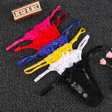 New Sexy Lace Thong G-string Bikini Lace Bows Underwear Women's Panties Low Waist String Lingerie Intimates Thongs 2024 - buy cheap