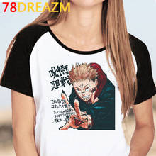 Camiseta de Anime japonés Jujutsu Kaisen para hombre, Tops Kawaii de verano, camisetas gráficas de Yuji Itadori, camiseta divertida de dibujos animados Unisex 2024 - compra barato