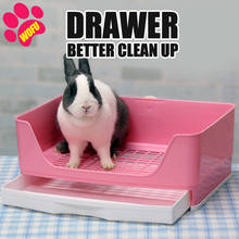 WOFUWOFU Rabbit Toilet Box，Trainer Potty Corner Tray Litter with Drawer Pet Pan For Adult Hamster Guinea Pig Ferret Galesaur Bun 2024 - buy cheap