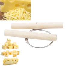 Alambre de acero + herramienta de corte de queso de madera cortador de queso respetuoso con el medio ambiente tabla de corte de mantequilla herramientas cuchillo de cocina cortador 2024 - compra barato