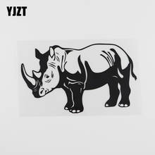 YJZT-calcomanía de alta calidad para coche, vinilo de retrato de Safari de rinoceronte, 16,9 cm X 10,1 cm, negro/plata, 8A-0101 2024 - compra barato