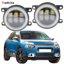 2 pçs led angel eye drl para citroen c4 cactus 2014 2025 2016 2017 2018 2019 2020 luzes de nevoeiro lâmpada luzes diurnas 12v drl 2024 - compre barato