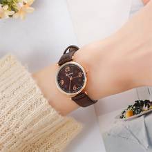 Ladies Watch Leather Strap Clock Relogio Feminino Fashion Analog Quartz Round Wrist Watches Zegarek Damski Free Shipping 40* 2024 - buy cheap