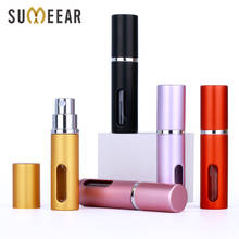 50Pcs/Lot 5ml Aluminium Perfume Bottle Spray Scent-bottle Anodized Compact Window Parfum Atomiser Fragrance 2024 - buy cheap