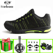 Велосипедные кроссовки Tiebao, Нескользящая дышащая Спортивная обувь для горных велосипедов, для мужчин и женщин 2024 - купить недорого