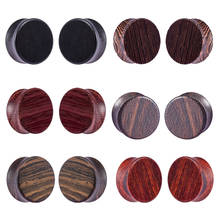 2PCS Wood Ear Plug and Tunnel Flesh Gauges Earring Piercing Punk Earlet Expander Stretcher for Women Men Body Jewelry 8-25mm 2024 - buy cheap