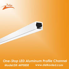 8*8mm Super Slim Aluminum LED Profile U Shape with Milky Diffuser Cover for Cabinet Lighting 2024 - buy cheap