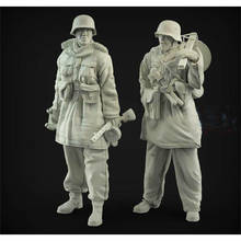 1/35 resina figura modelo kits 2 figuras sem pintura c696 2024 - compre barato