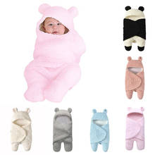 Manta de algodón para bebé recién nacido, saco de dormir envolvente, bonito Panda, colores sólidos, # p4 2024 - compra barato
