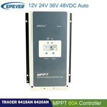 EPever-controlador de carga Soar MPPT 60A, 12V, 24V, 48V, regulador Solar automático, pantalla LCD, compone el sistema de energía híbrido 2024 - compra barato