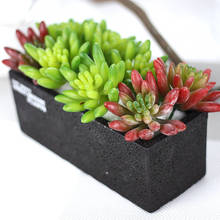 Artificial Green Succulent Grass Plants Bonsai For Garden Christmas  Home room Store Decoration Plastic Fake Flowers Craft 2024 - купить недорого