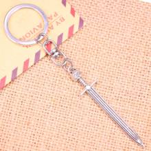 New Fashion Keychain 66*15 mm sword cat Pendants DIY Men Jewelry Car Key Chain Ring Holder Souvenir For Gift 2024 - buy cheap