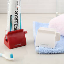 Dispensador de pasta dental multifunción, exprimidor de tubo rodante de plástico portátil, accesorios de baño, soporte para pasta de dientes 2024 - compra barato