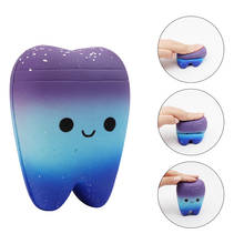 1pc Dental Teeth Shape Squeeze Gift Cute Cartoon can Slow Rising Hand Spinner Stretchy Relax Toy for Dentist Clinic 2024 - buy cheap