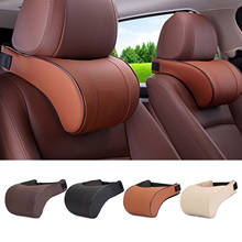 PU Leather Car Auto Seat Neck Pillow Memory Foam Head Neck Rest Headrest Cushion Car Neck Pillow Auto Car Interior Accessories 2024 - buy cheap