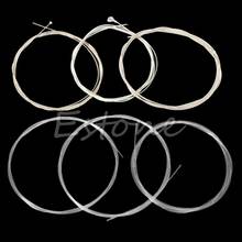 1 Set 6Pcs Durable 39'' Silver Nylon Strings For Acoustic Classical Guitar 2024 - buy cheap