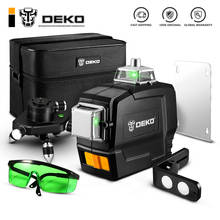 DEKO DKLL12PB Series 12, 3D, Laser level ,Horizontal Green Laser Cross and Vertical Lines With Self-leveling Laser Line Angle 2024 - buy cheap