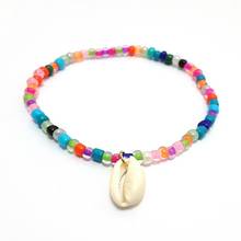 Tobilleras de concha Bohemia para mujer, joyería de Pie de Concha Natural, pulsera descalza de playa de verano, accesorios de joyería de verano 2024 - compra barato