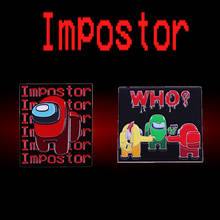Who Enamel Pin Eliminate The Undercover Online Multiplayer Social Deduction Game Brooch Metal Badge Are You The Impostor? 2024 - buy cheap