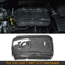 Capa de motor automotivo, capa de fibra de carbono não padrão para volkswagen vw golf 7 mk7 gti hatchback 14-17 2024 - compre barato