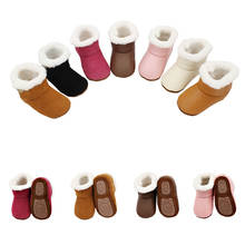 Winter Baby Boots Genuine Leather Soft Plush Girls Shoes Non-slip Baby Moccasins Baby Girls Snow Boots 2024 - buy cheap