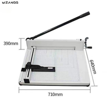 Máquina cortadora de papel Manual, cortador de papel de alta resistencia A3 de 17 pulgadas, 44mm, 400 hojas, máx. 858-A3 2024 - compra barato