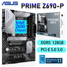 Asus-Placa base LGA 1700 PRIME Z690-P DDR5, 128GB, PCIe 5,0, Intel 12th Gen, Z690 CPU, Placa base para juegos, 1700 ATX 2024 - compra barato