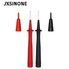 JXSINONE-multímetro de 2 piezas, Pluma de sonda de prueba, aguja de cobre niquelado de 2mm, enchufe Banana de 4mm, kit de cables de prueba de conexión, rojo y negro 2024 - compra barato