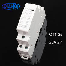 CT1-25 20A 2P 220V/230V Din rail Household ac Modular contactor 2NO 1NO1NC 2NC Household contact module auxiliar de partida 2024 - buy cheap