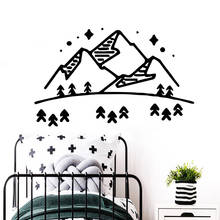 New Mountain Wall Sticker Wall Decal Sticker Home Decor For Kids Rooms Decoration Removable Decor Wall murals 2024 - buy cheap