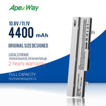 Apexway-Batería de 4400mAh para portátil, color blanco, para Asus Eee PC 1215N 1011 VX6 1015B 1015PE 1011B 1011BX 1011C 1015P 1015T 1015PN 1016P 2024 - compra barato