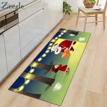 Alfombra navideña antideslizante para cocina, Felpudo de pasillo, absorbente, lavable, para habitación de niños 2024 - compra barato