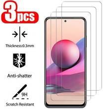 3Pcs Tempered Glass For Xiaomi Redmi Note 10 Pro Note 10 10S Note10 Screen Protector Glass Redmi Note 9 Pro 9S 9T 9A 9C glass 2024 - buy cheap
