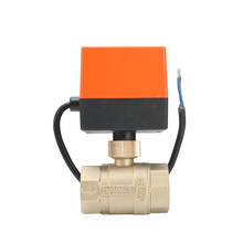 gogo Normal Electric Ball Valve DN15 DN20 DN25 Brass Motorized Ball Valve Switch type electric two-way valves 2024 - buy cheap